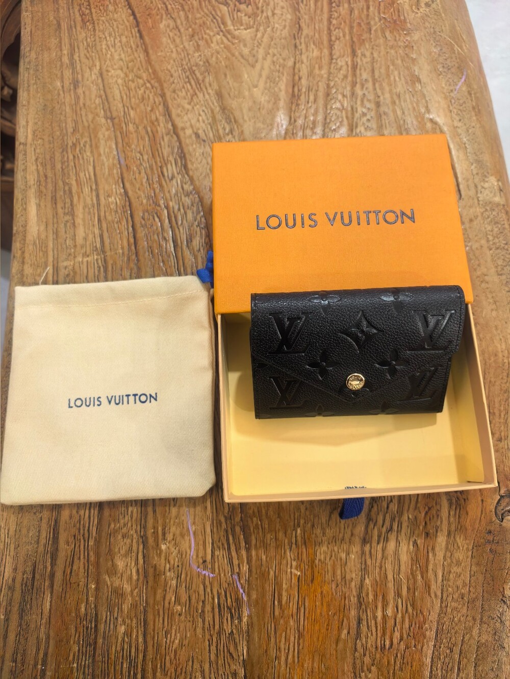 Louis Vuitton Black Monogram Compact Wallet